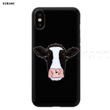 Animal Cute Cow Silicone Soft Case
