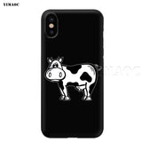 Animal Cute Cow Silicone Soft Case