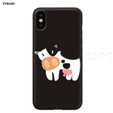 Animal Cute Cow Silicone Soft Case