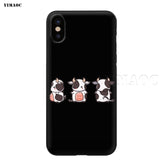 Animal Cute Cow Silicone Soft Case