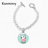 Classic Green Leaf Vegan Bracelets For Women Men