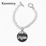 Classic Green Leaf Vegan Bracelets For Women Men