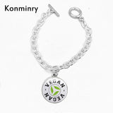 Classic Green Leaf Vegan Bracelets For Women Men