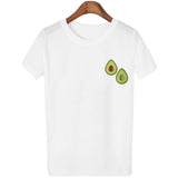 Summer Harajuku Kawaii Avocado Vegan Tshirt