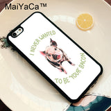 Vegan Love Animal Pig Cow TPU Case